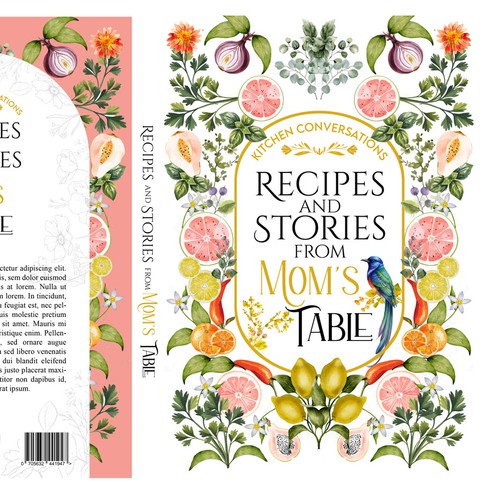 Cookbook design with the title 'Recipe Book Cover'