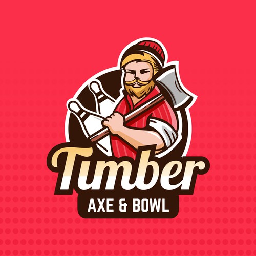 Axe design with the title 'Timber Axe and Bowl'