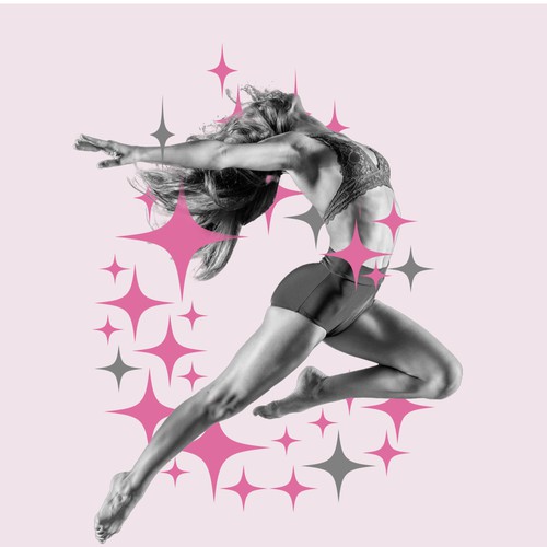 Health and wellness logo with the title 'Cosmetic Brandmark'