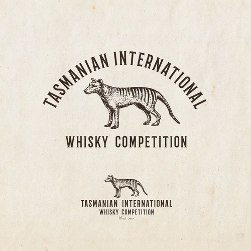 Competition logo with the title 'Tasmanian international'
