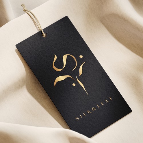 Silk logo with the title 'Silk & Leaf - Elegant Logo Design'