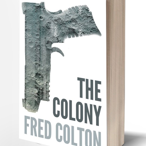 Futuristic book cover with the title 'Book Cover Contest Entry'