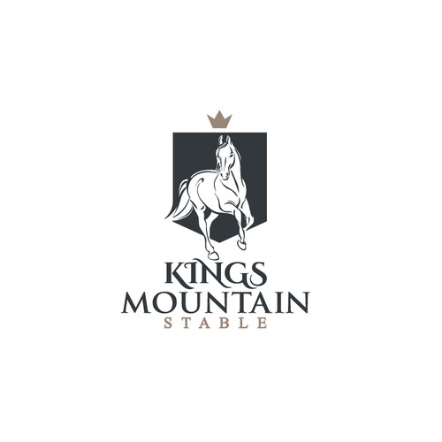 Horse brand with the title 'Logo for horse farm'