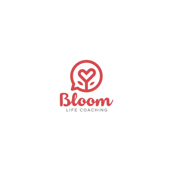 Flower heart logo with the title 'Bloom'