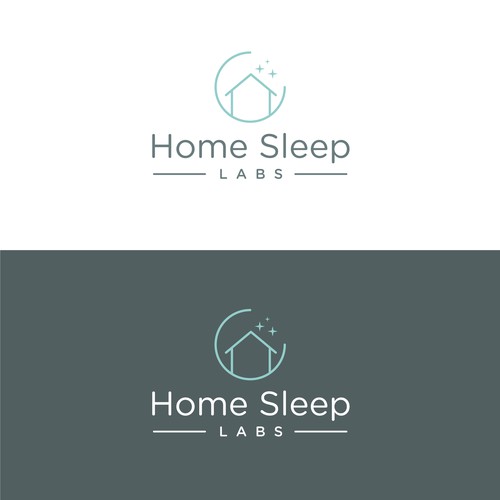 Sleep logo with the title 'Logo design concept for Home Sleep Labs'