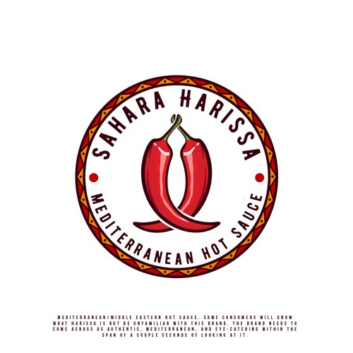 Simple Logo and Text Business Promotional Hot Sauces