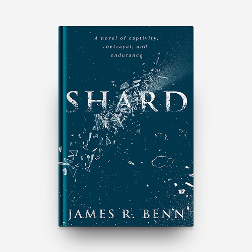 Simple book cover with the title '"Shard" Book Cover Design'