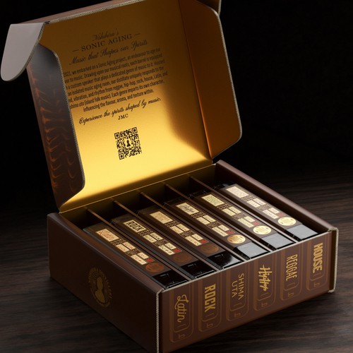 Design with the title 'Nishihira's Sonic Aging'