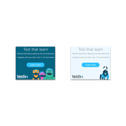 GIF design with the title 'Animated banner ad for startup'