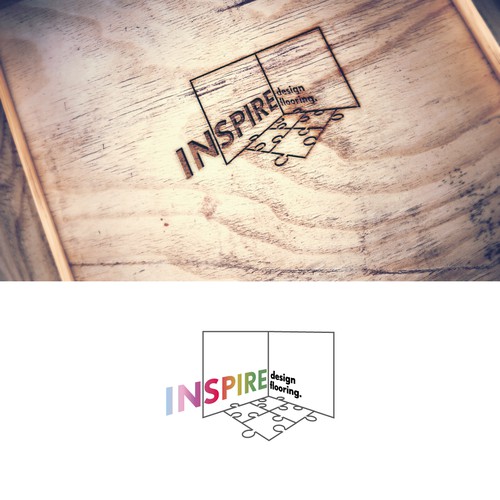 Perspective logo with the title 'Inspire design floring'