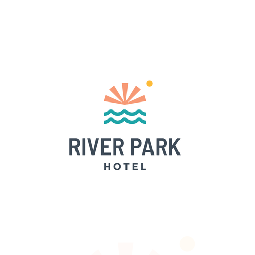 Tourism logo with the title 'Logo concept for hotel/residential complex'
