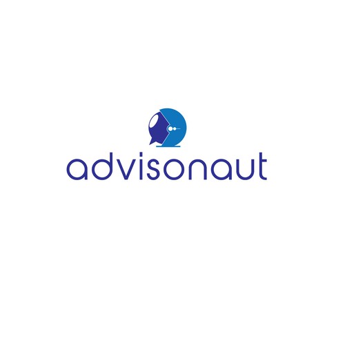 Financial advisor logo with the title 'Advisonaut'
