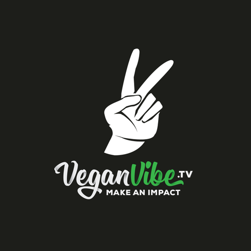 Vibe design with the title 'Logo for a vegan youtube channel'