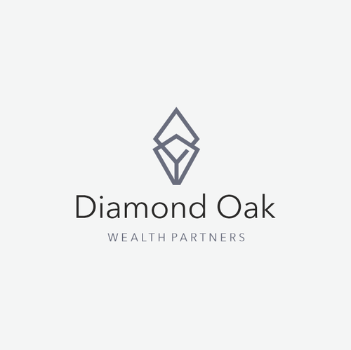 Oak tree design with the title 'Diamond + Tree logo'