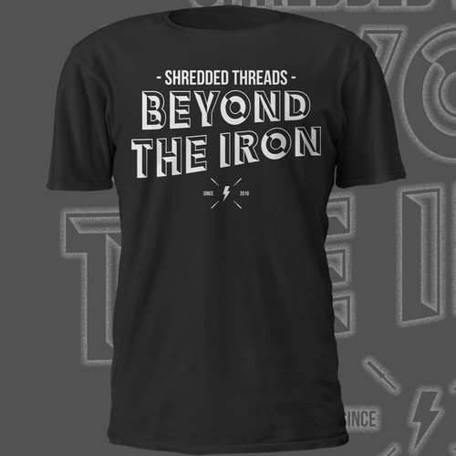 Sci-fi t-shirt with the title 'Shredded Threads'