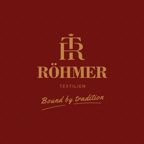 Textile design with the title 'Logo concept for a textile company'