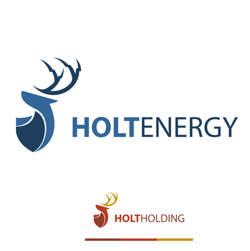 Corporate brand with the title 'Holt Energy Logo Design'
