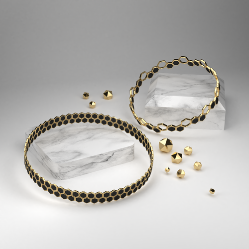 3-dimensional design with the title 'Jewelry design'