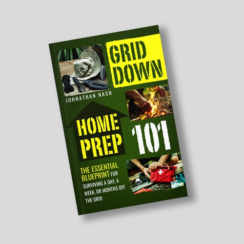 Green book cover with the title 'Book Cover Design'