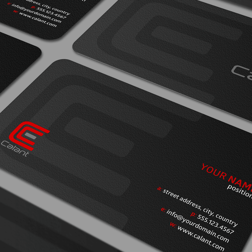 Red brand with the title 'Create an international appealing logo for a young and dynaimic steel distrubution company'