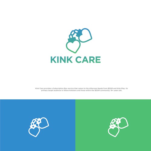 Chain design with the title 'KINK CARE'