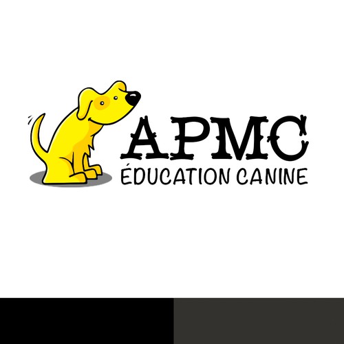 Dog training logo with the title 'Canine logo concept for professional dog trainer'