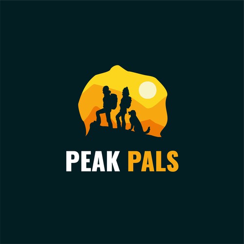 Hiking logo with the title 'Creative and Vibrant Logo for an Adventure & Hiking Podcast'