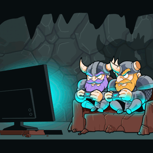 Video game design with the title 'Under the Mountain GIF'