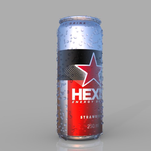 Energy drink label with the title 'energy drink label'