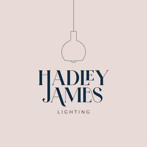Lighting brand with the title 'Vintage Logo for Hadley James'