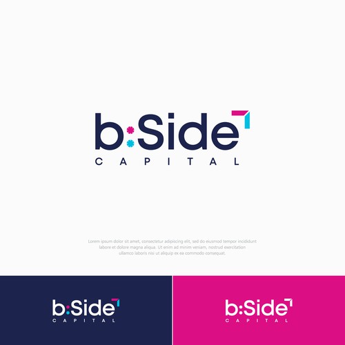 Agency brand with the title 'Logo concept for b:side'