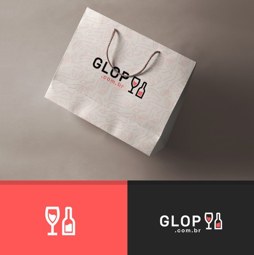 Web design logo with the title 'Glop.com.br'