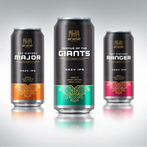 Beer packaging with the title 'Craft Beer Can Label Template Design'