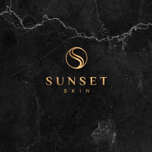 Skincare logo with the title 'Sunset Skin'