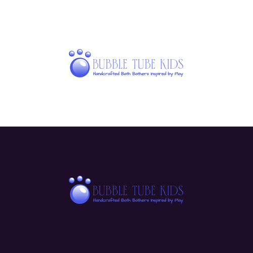 Bathtub design with the title 'Logo for children's bath toys company'