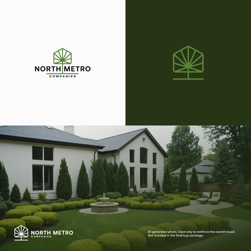 Ecommerce logo with the title 'North Metro Companies logo design'