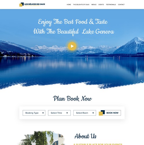 Event website with the title 'Delicés de Caux'