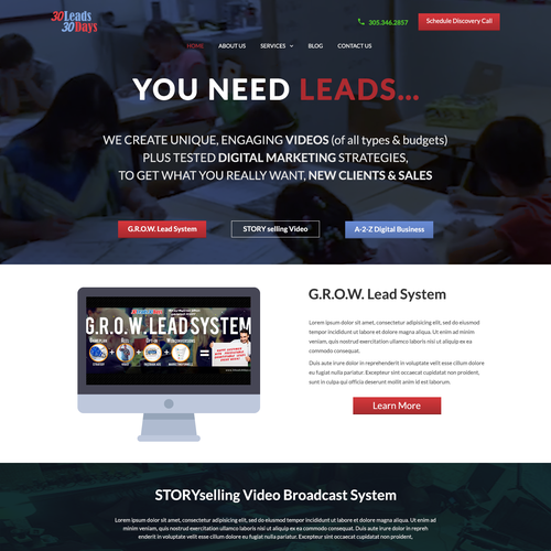 Learning website with the title 'New website for Digital Marketing Agency '