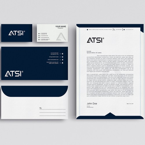 Stationery brand with the title 'Stationary Design and Branding'