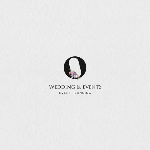 Event planning logo with the title 'Wedding and Event planner logo'