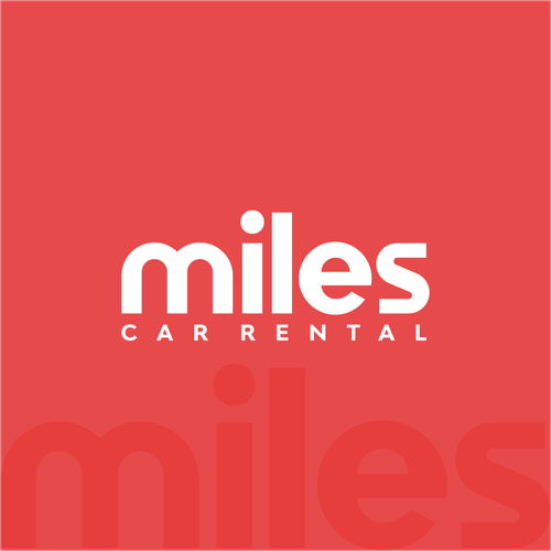 Simple font logo with the title 'custom wordmark logo for miles'