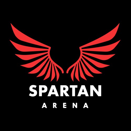 Martial arts logo with the title 'Spartan Arena logo'