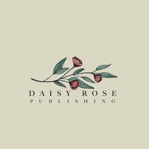 Daisy design with the title 'Daisy Rose Logo Design'