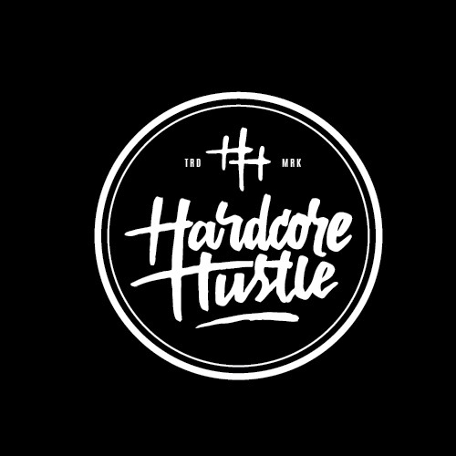 Sports design with the title 'Hardcore Hustle'