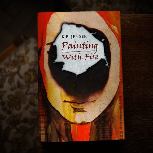 Fire book cover with the title 'Murder Mystery Book Cover'