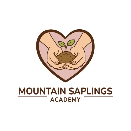Gardening logo with the title 'logo design for tree and garden nursery academy'