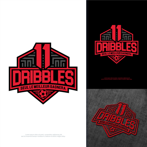 Football logo with the title 'Logo Emblem Style for 1vs1 Football Games'