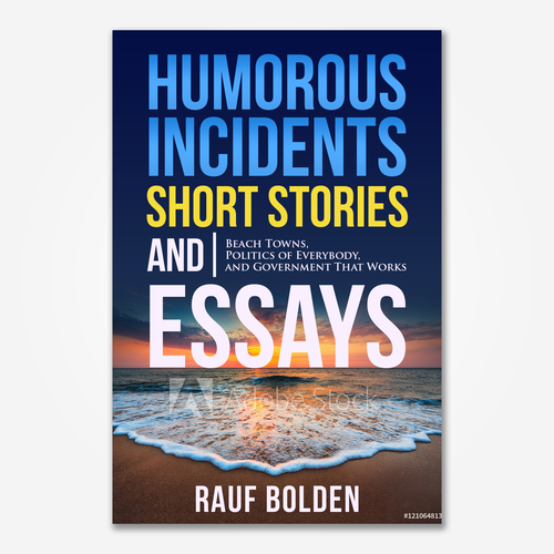 Beach book cover with the title 'Modern & Elegant Book Cover Design'