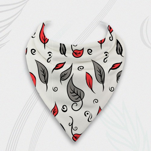 Leaf artwork with the title 'Pattern design'