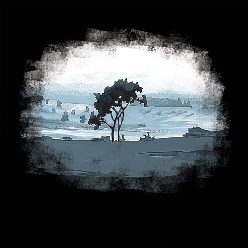 Tree t-shirt with the title 'Landscape design for T-shirt'